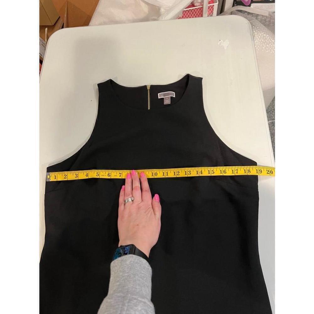 Women's Chelsea28 Black Ruffle Hem Dress Size 14 - Picture 7 of 10